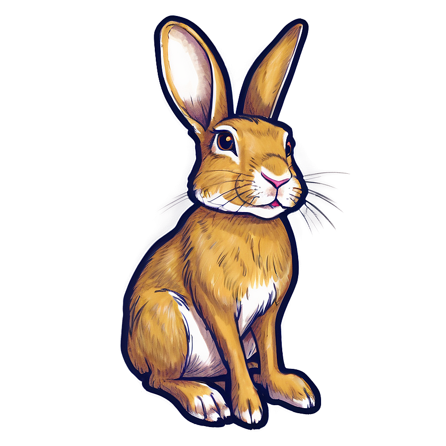 Rabbit Sketch Png Pfc