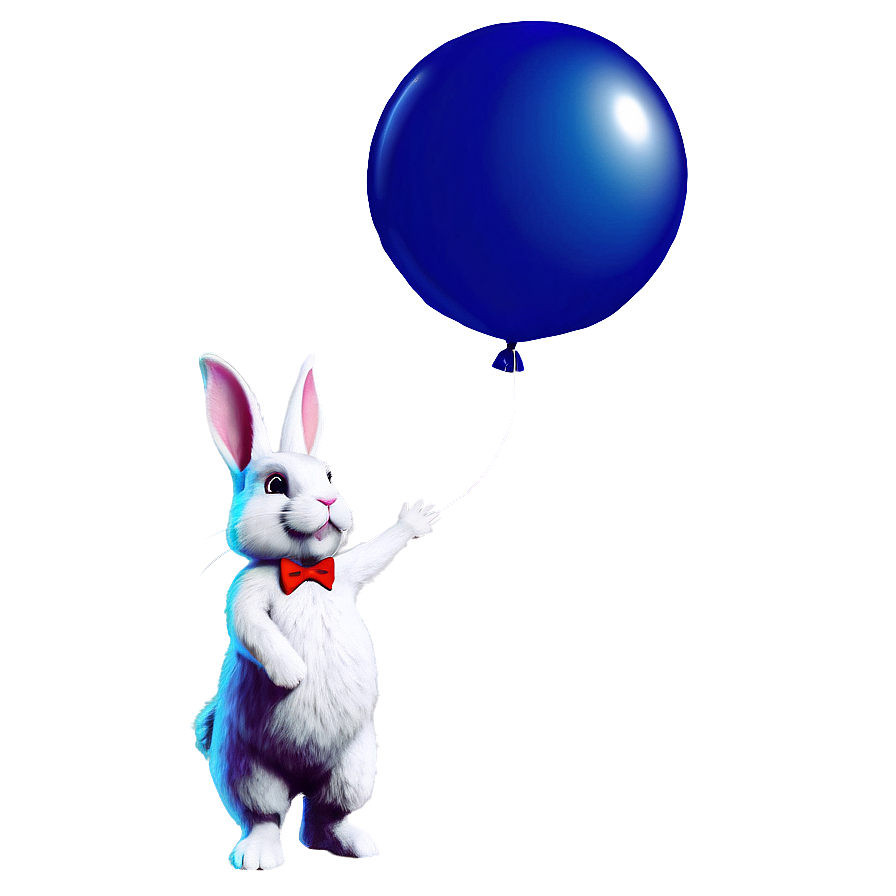 Rabbit With Balloon Png 32