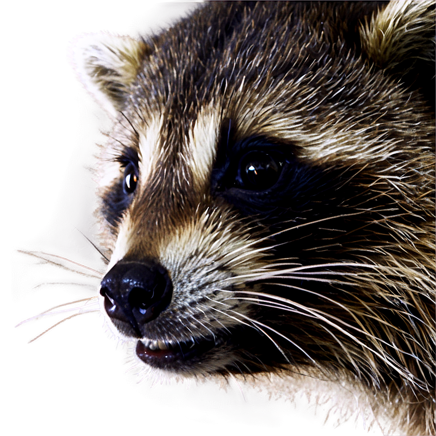 Raccoon Face Close-up Png Xst