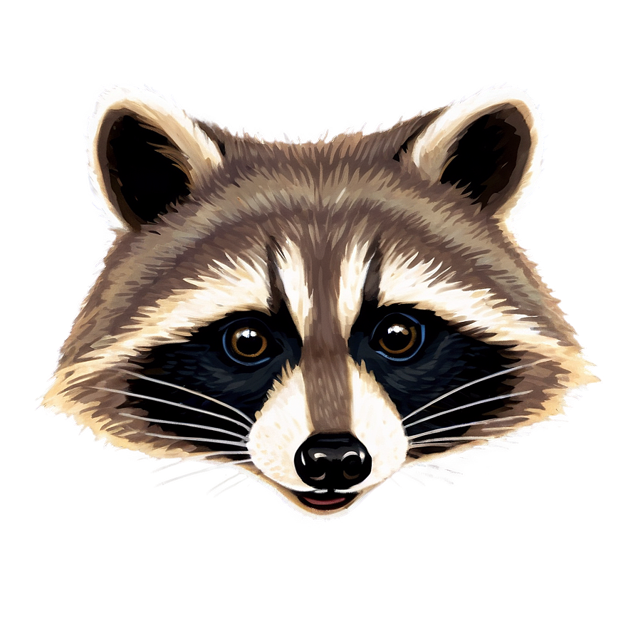 Raccoon Face Closeup Png 86