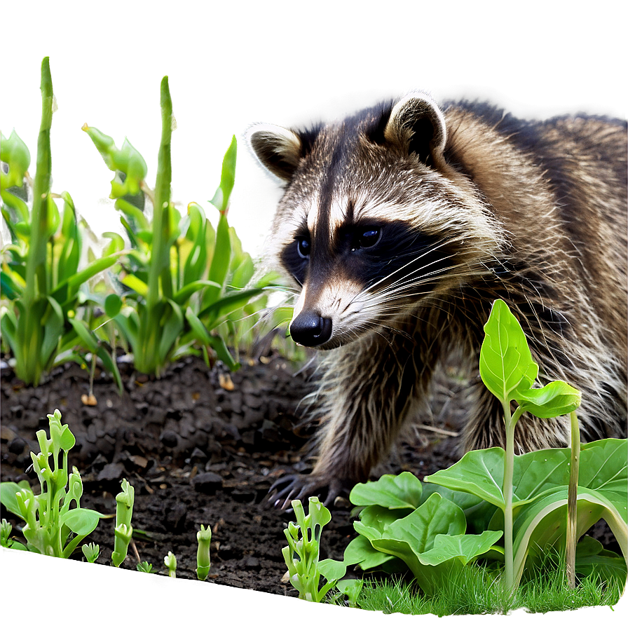 Raccoon In Garden Png 77