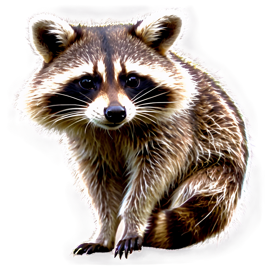 Raccoon In Nature Background Png 05232024