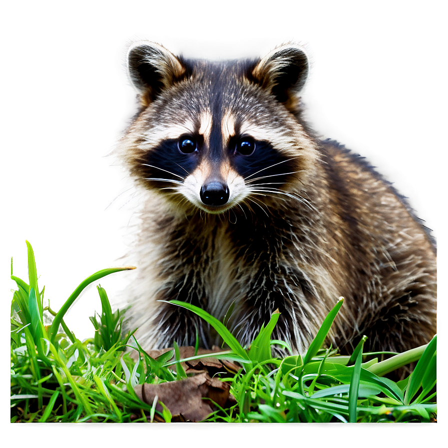 Raccoon In Nature Background Png 2