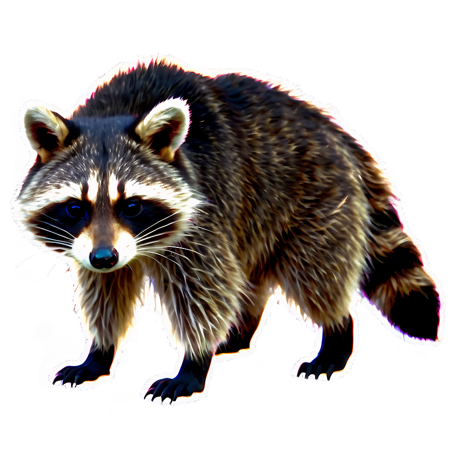 Raccoon In Night Scene Png Rxj