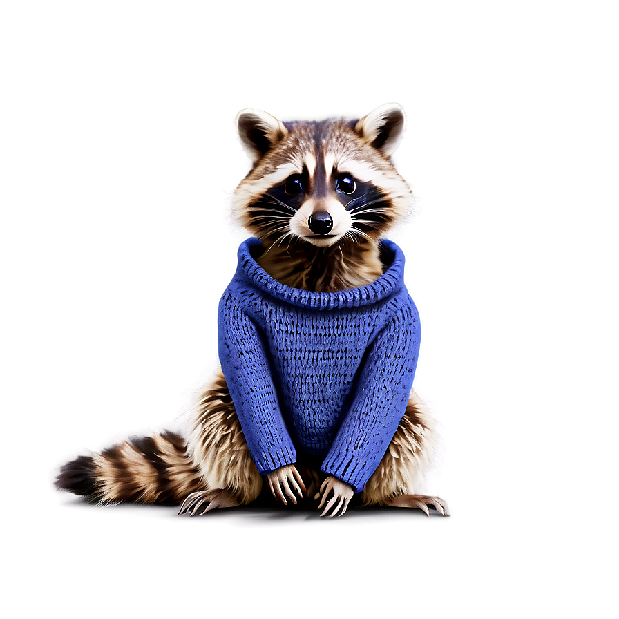 Raccoon In Sweater Png Sjq2