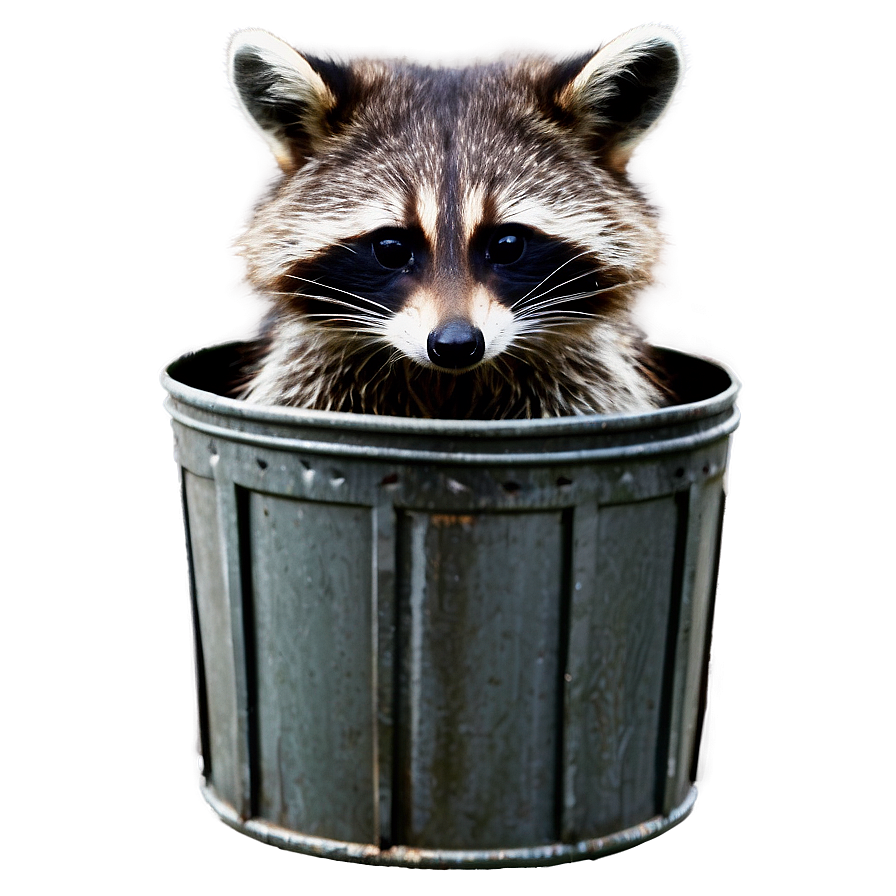 Raccoon In Trash Can Png 05232024