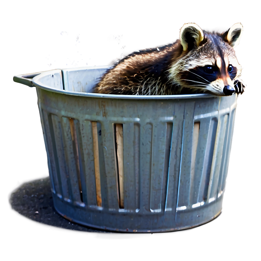 Raccoon In Trash Can Png 56