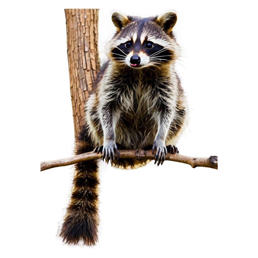 Raccoon On Branch Png 26