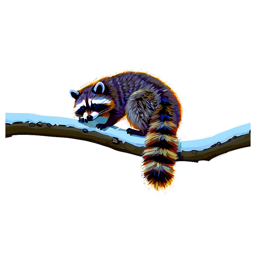 Raccoon On Branch Png 58