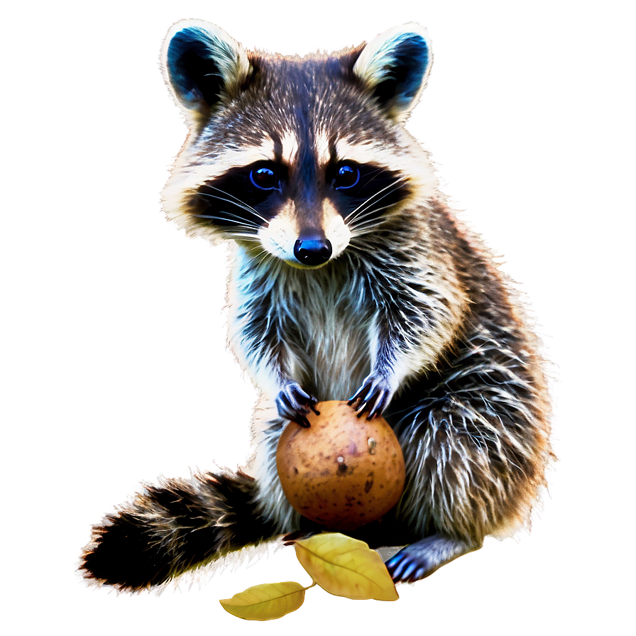 Raccoon With Acorn Png 05242024