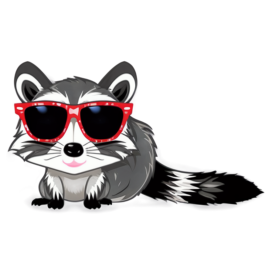 Raccoon With Sunglasses Png 15