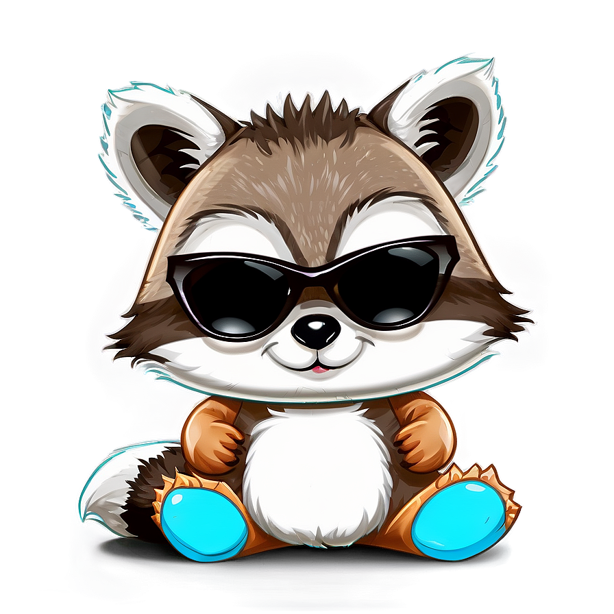 Raccoon With Sunglasses Png Eck