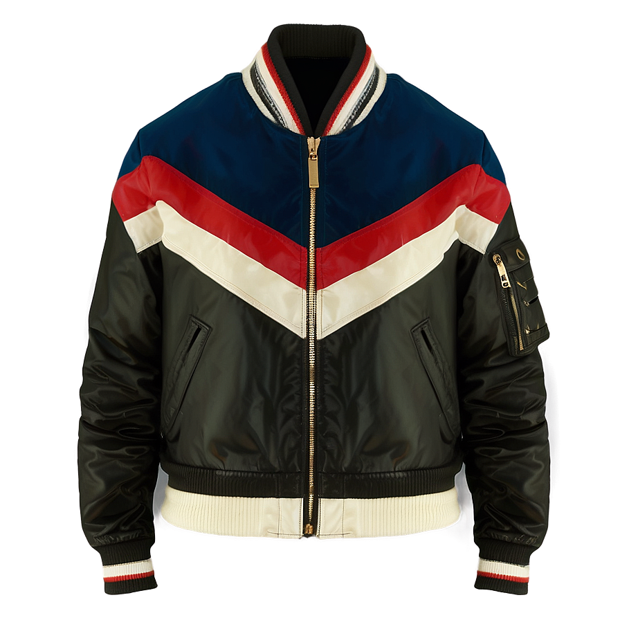 Racing Stripe Bomber Jacket Png Vkm