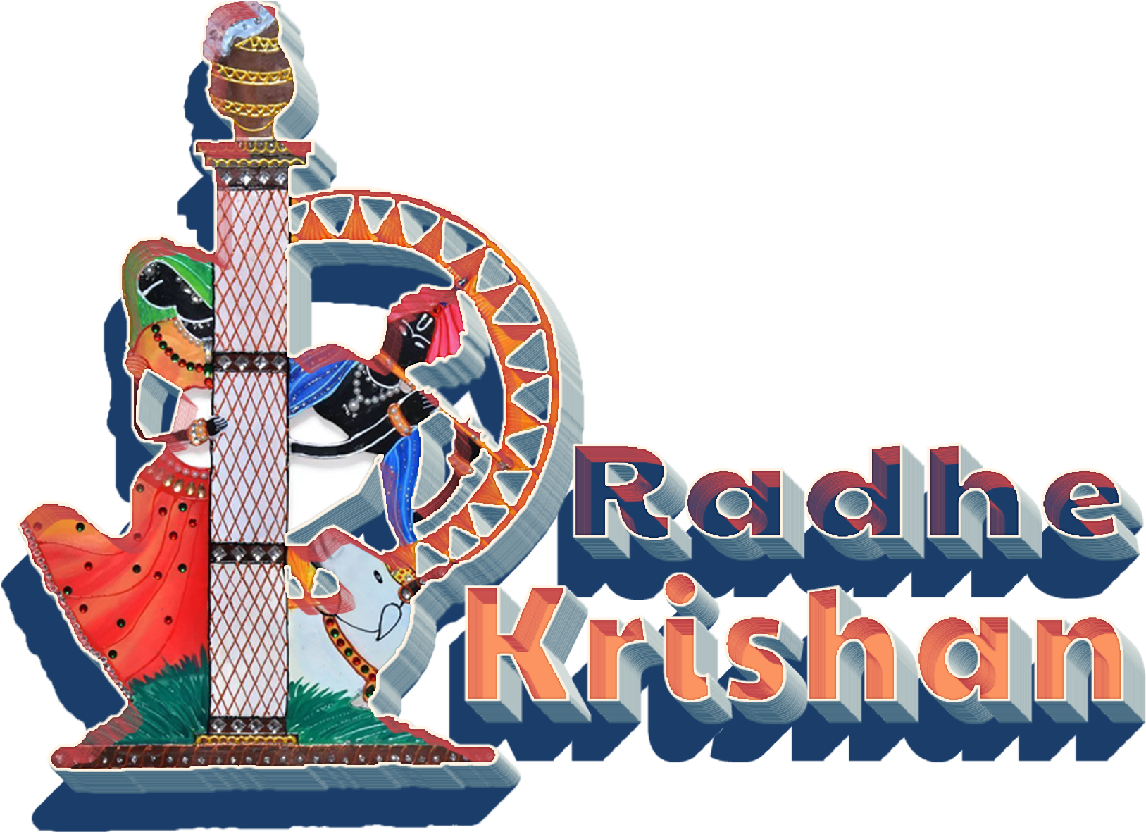 Radha Krishna Artistic Representation