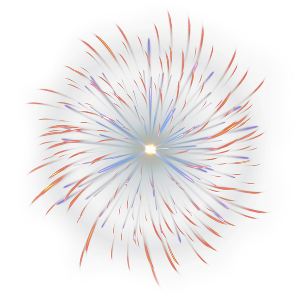 Radiant Blueand Red Firework Display