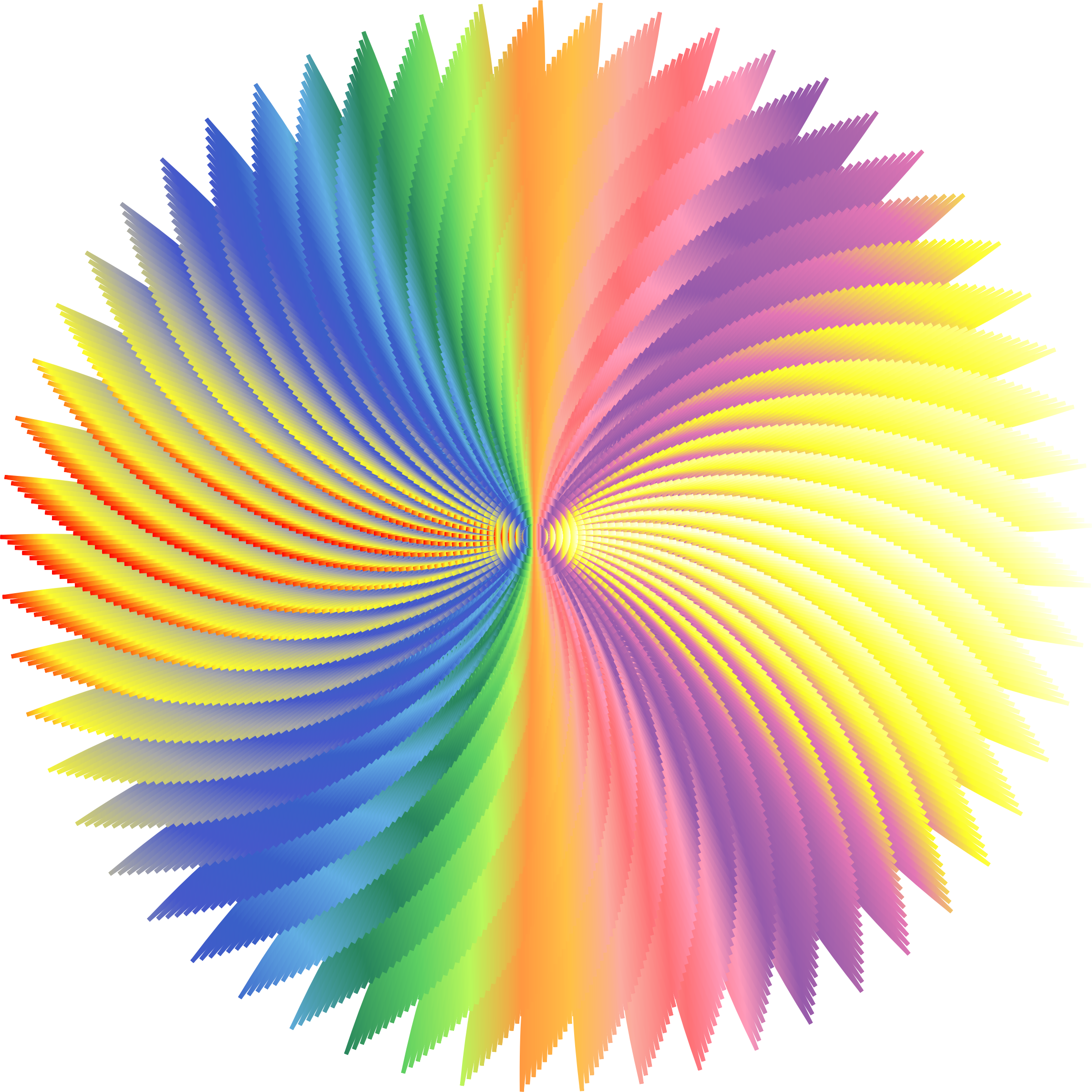 Radiant Color Wheel Abstract