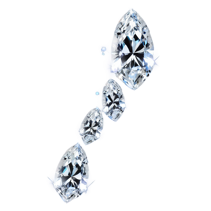 Radiant Falling Diamonds Png Mul