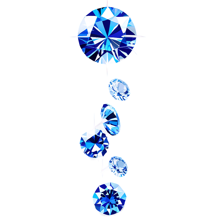 Radiant Falling Diamonds Png Qif