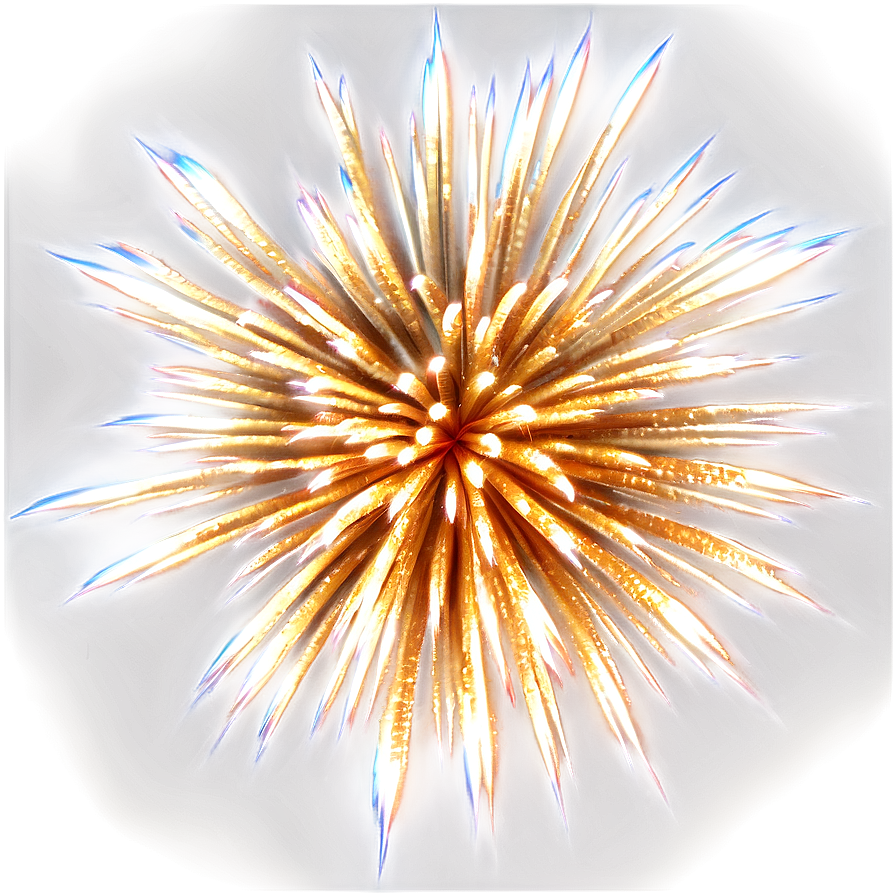 Radiant Gold Fireworks Png Whn