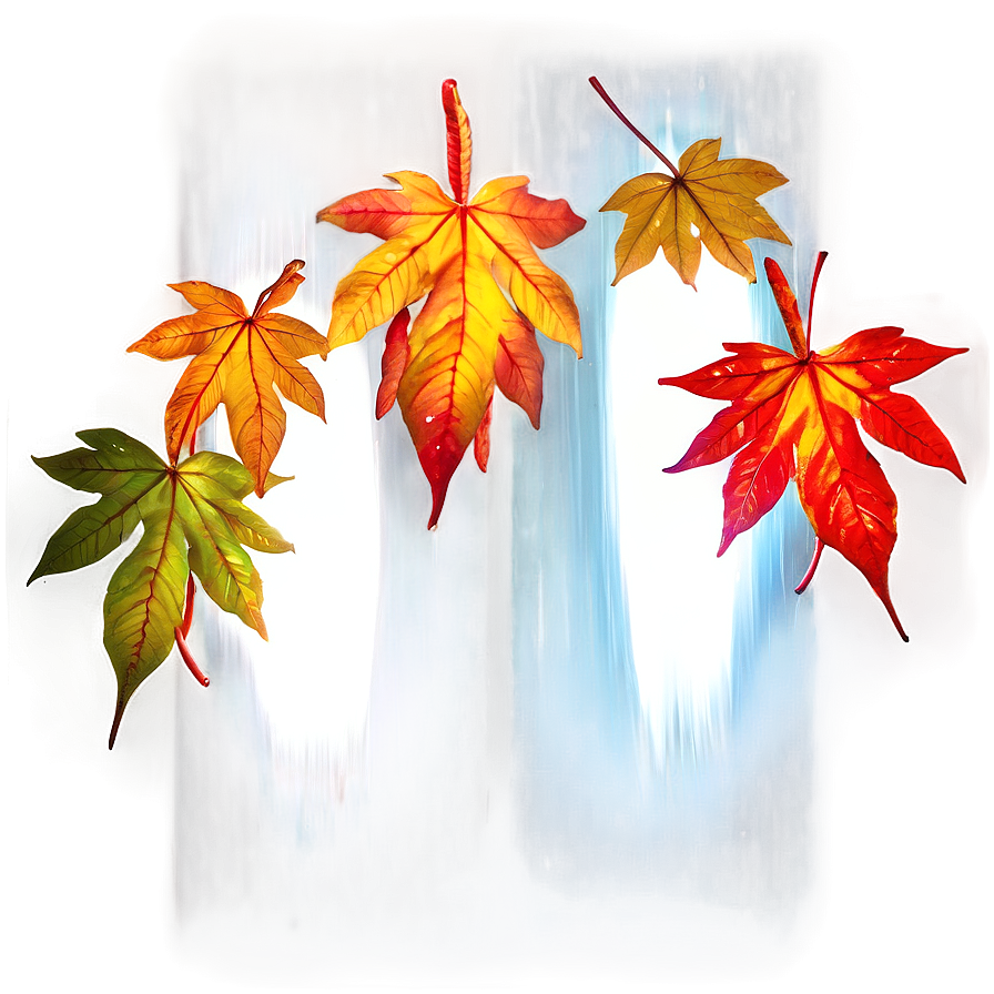 Radiant Leaves Falling Png Sqc75