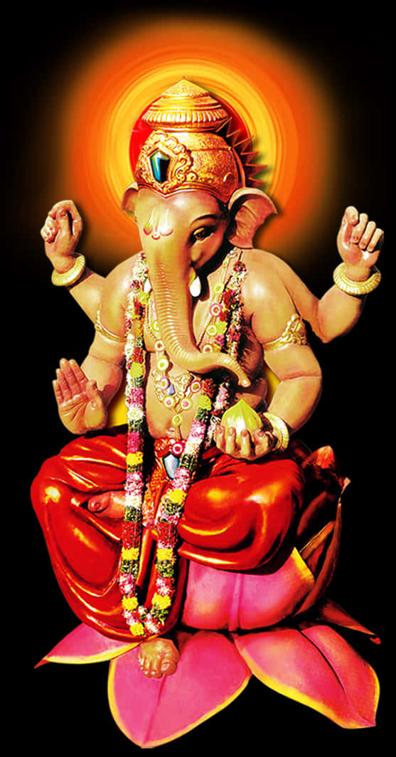 Radiant Lord Ganesh Artwork