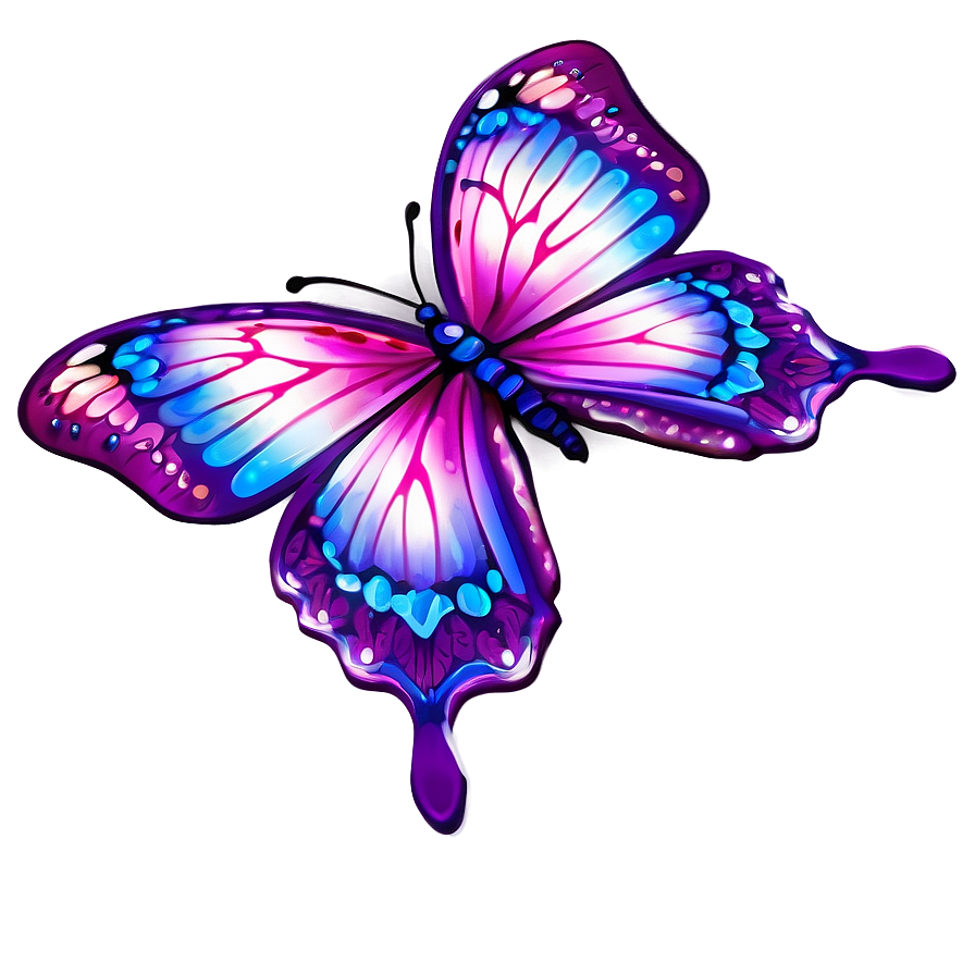 Radiant Purple Butterfly Png Onq