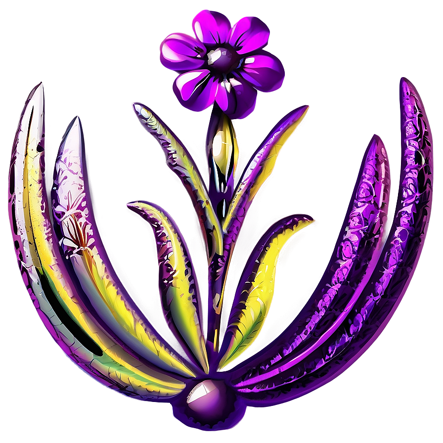 Radiant Purple Flower Png Sya6