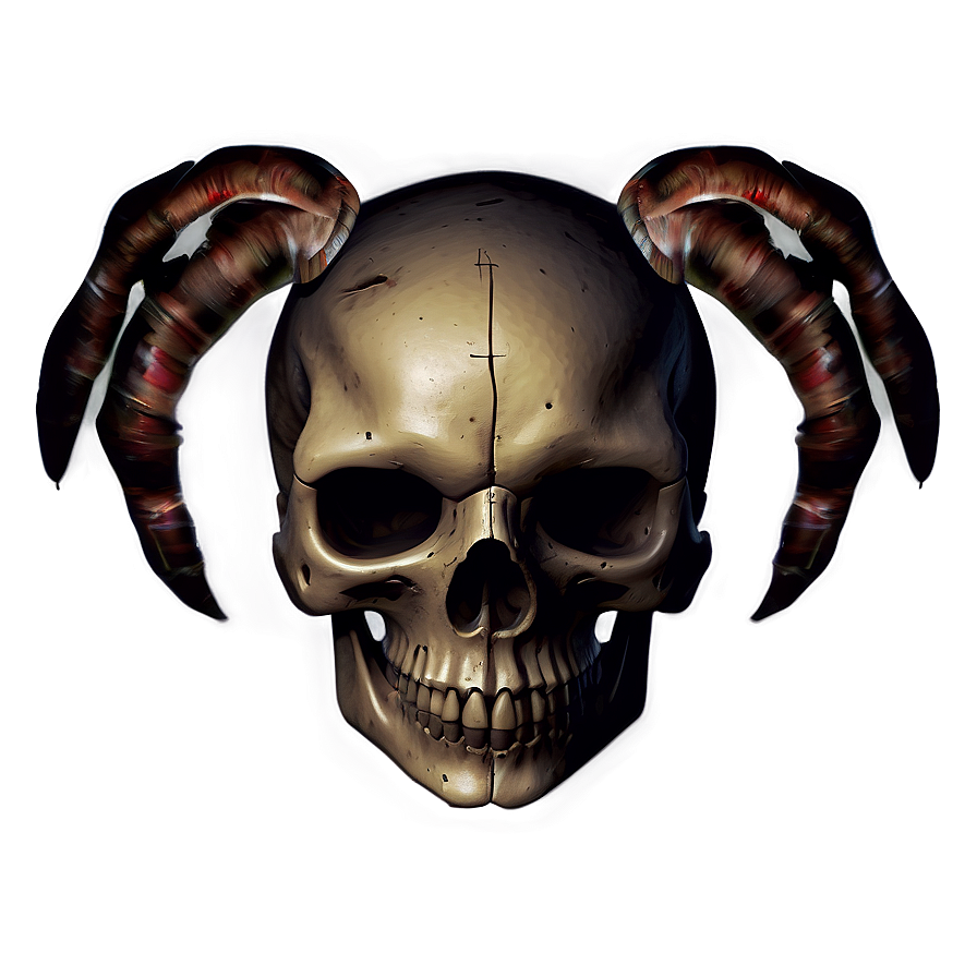Radiant Skull Illustration Png D