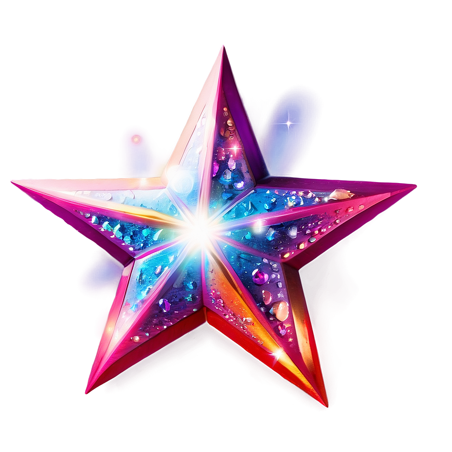 Radiant Sparkle Star Png 06212024