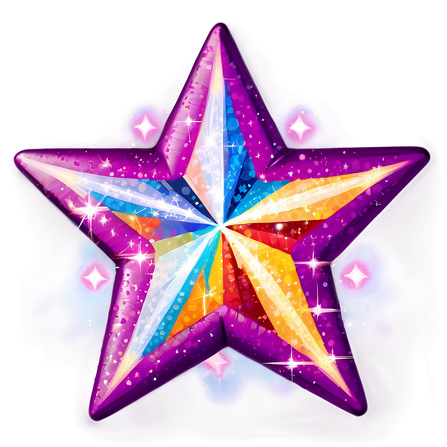 Radiant Sparkle Star Png 06212024