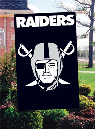 Raiders Flag Display