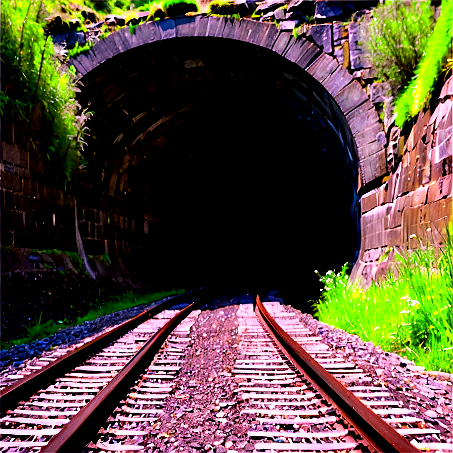 Railroad Tunnel Through Mountain Png Nsu