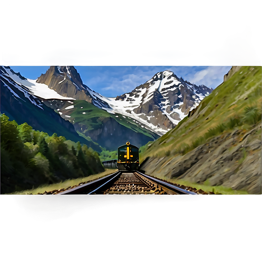 Railroad Tunnel Through Mountain Png Oxb36