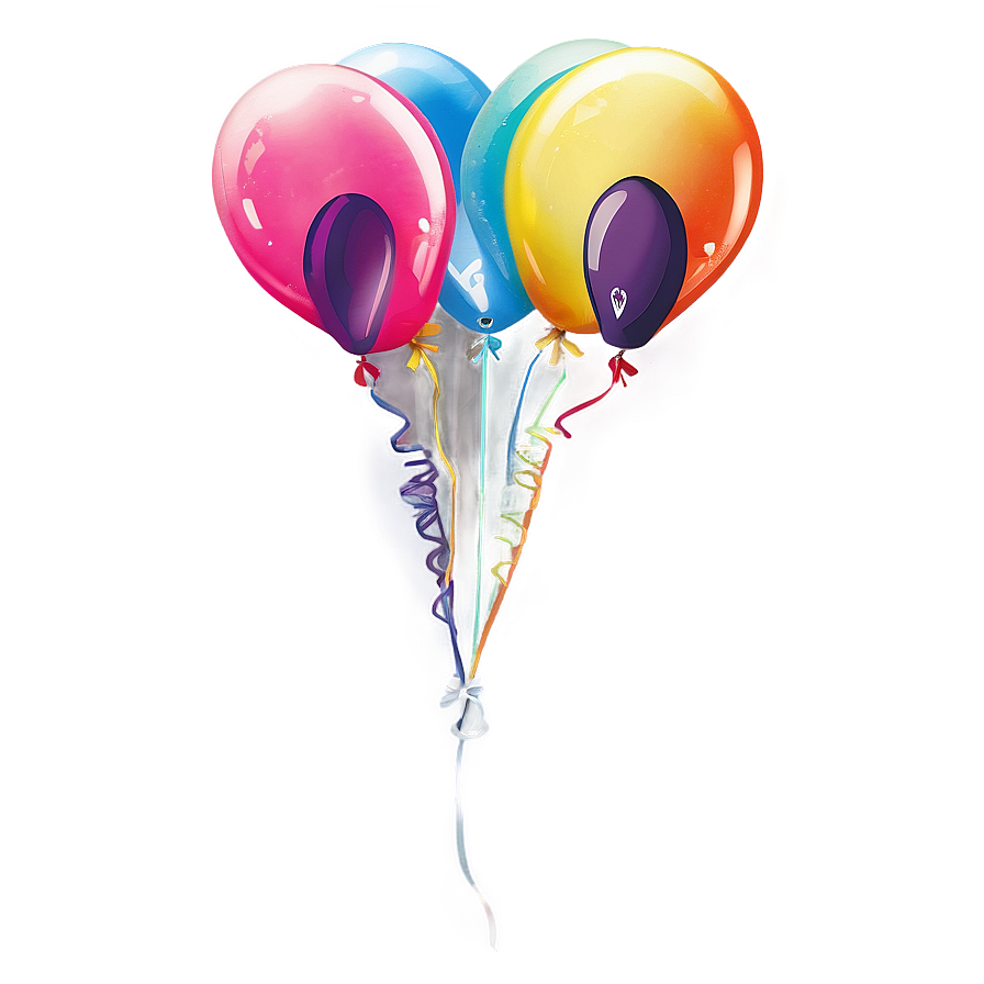 Rainbow Balloon Png Ksw20