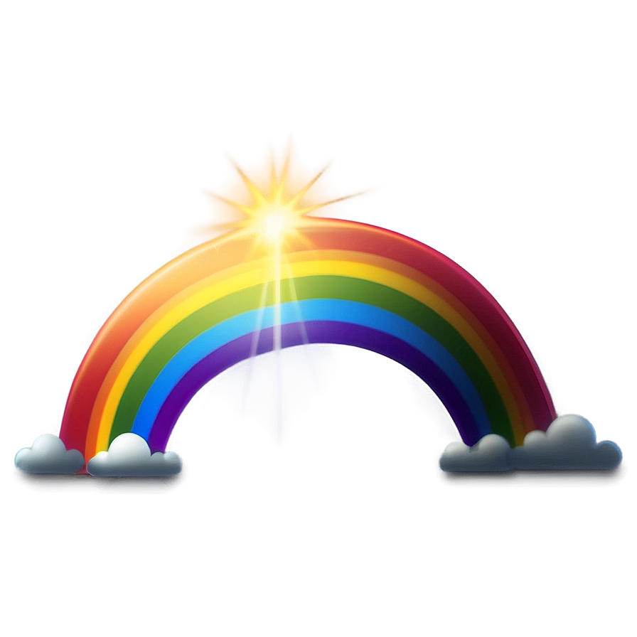 Rainbow Beam Emoji Png Oux98