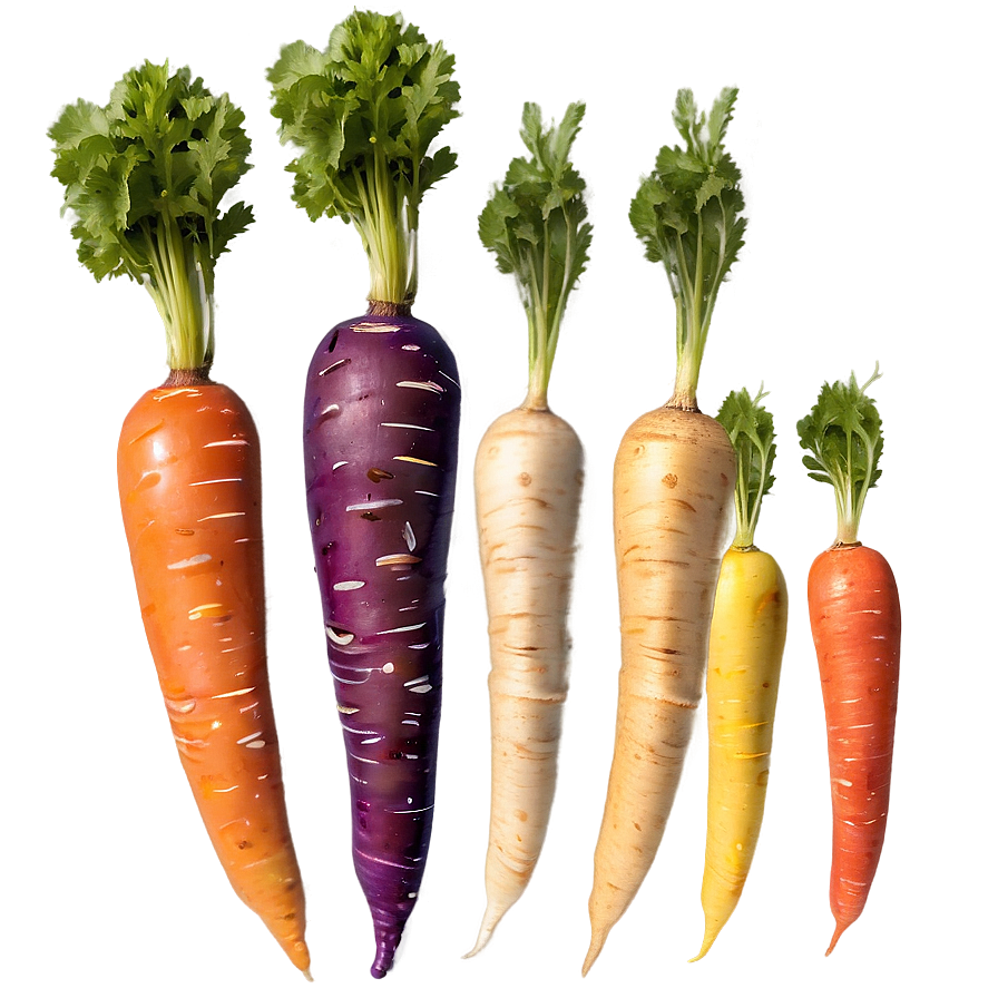 Rainbow Carrots Png Hst