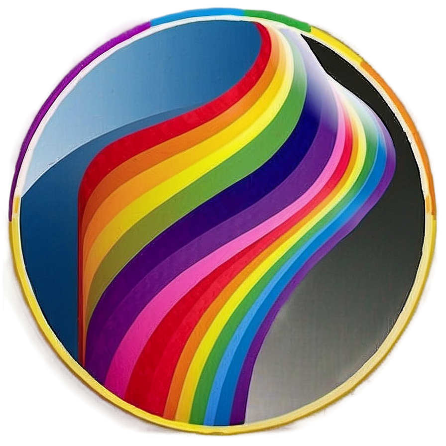 Rainbow Circle Optical Illusion Png Dwj27