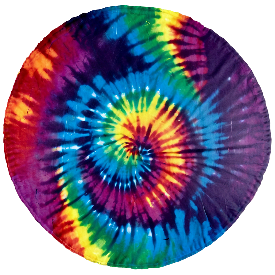 Rainbow Circle Tie-dye Swirl Png 06262024