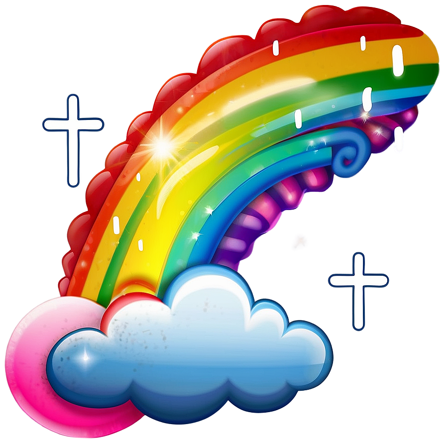 Rainbow Cloud Emoji Png Bdc21