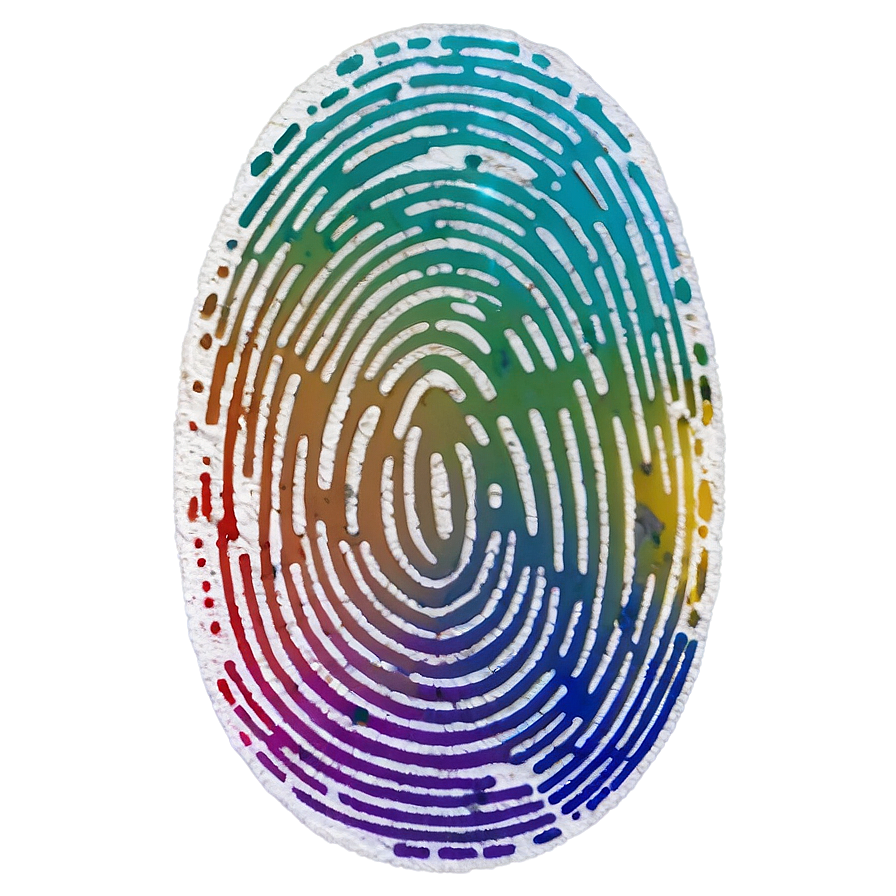 Rainbow Colored Fingerprint Png 05242024