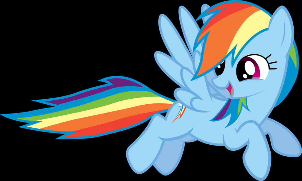 Rainbow Dash Flying My Little Pony