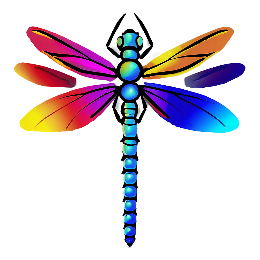 Rainbow Dragonfly Png Akc77