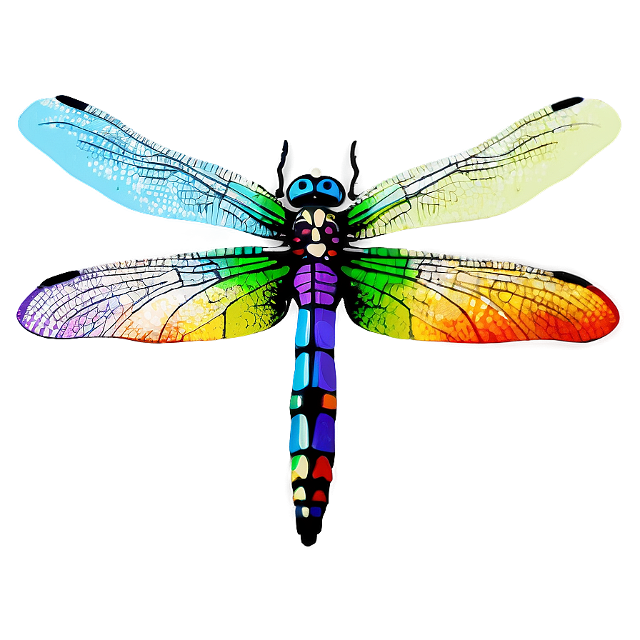 Rainbow Dragonfly Png Khv