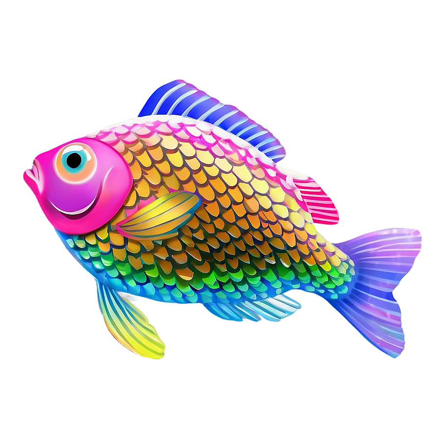 Rainbow Fish Scale Pattern Png 24