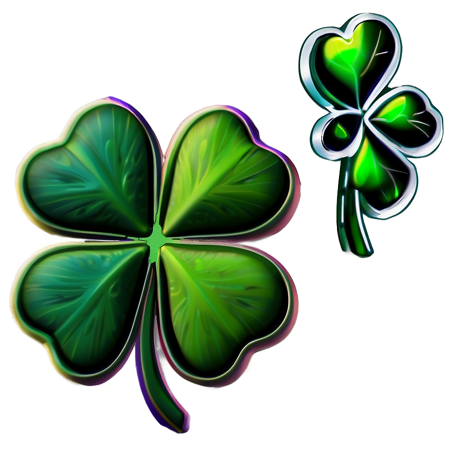 Rainbow Four Leaf Clover Png Bpq