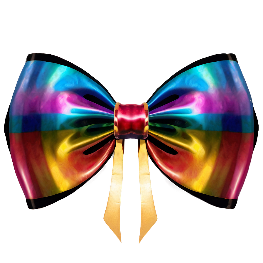 Rainbow Gift Bow Png 06132024