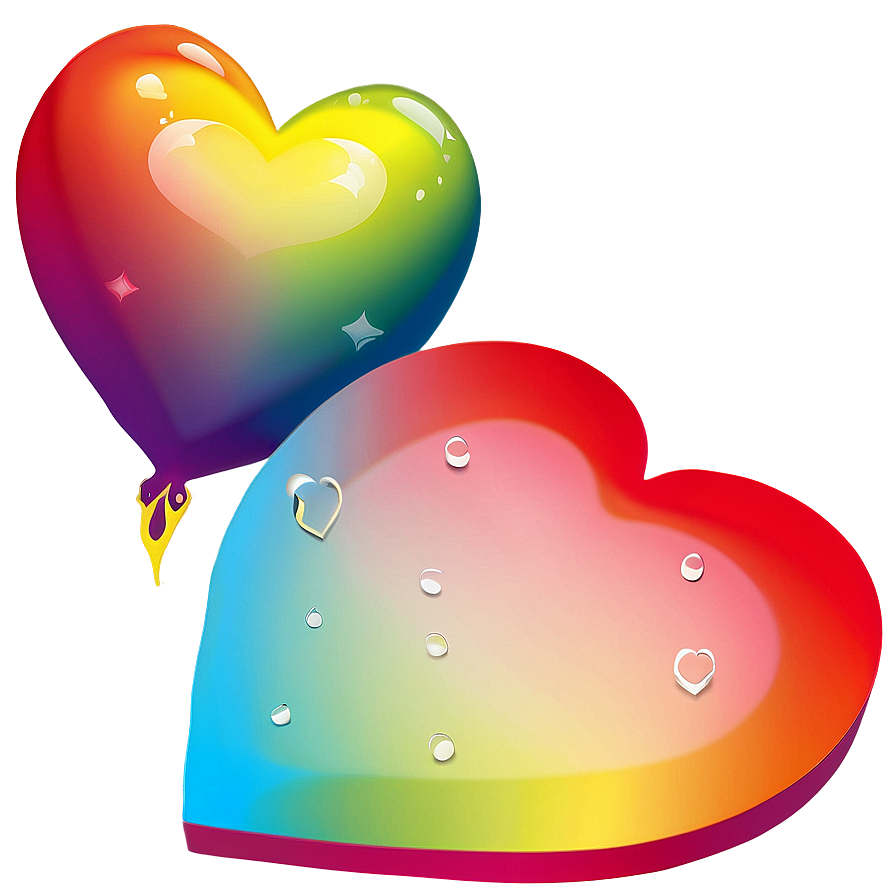 Rainbow Heart Clipart Png 69