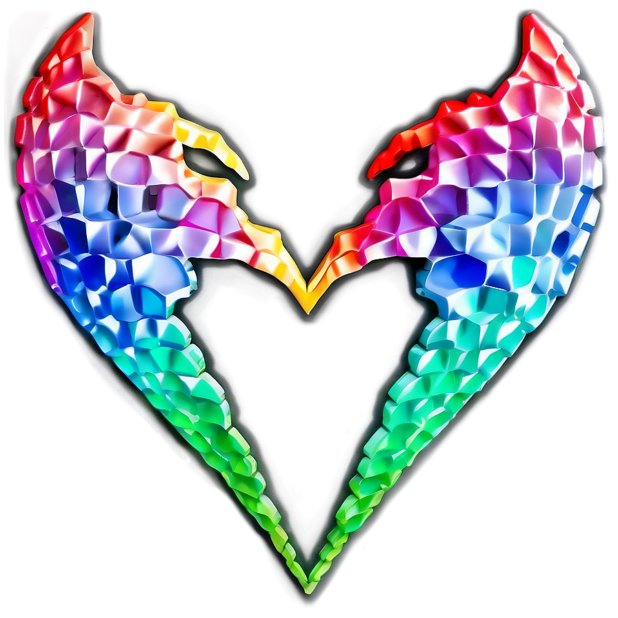 Rainbow Heart Emblem Png Ivf