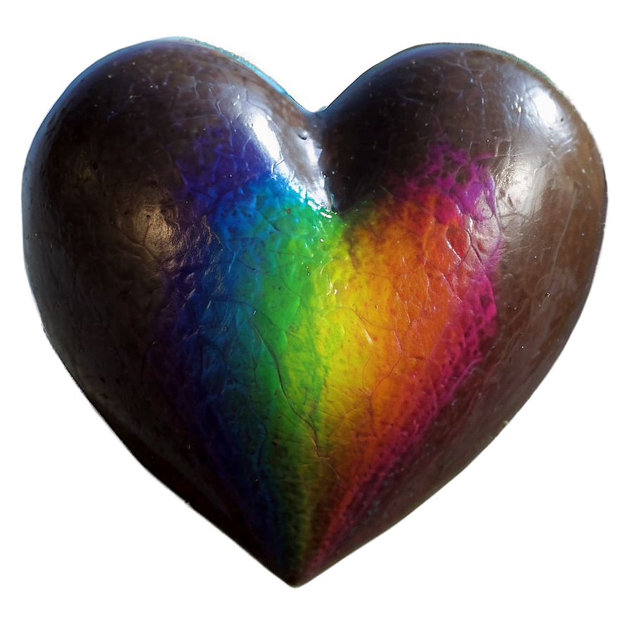 Rainbow Heart Transparent Png Qmy