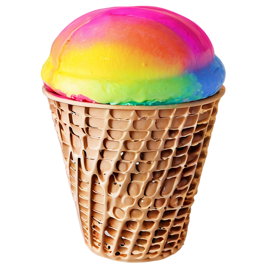 Rainbow Ice Cream Cup Png Yrg